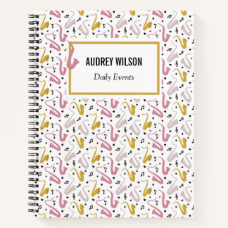 Carnet Saxophone Lecteur Musicien Jazz