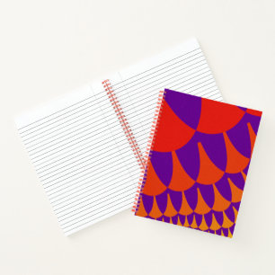 Carnet Scales rouges et orange