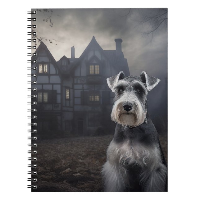 Carnet Scandale d'Halloween Schnauzer Miniature (Devant)