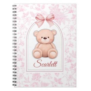 Carnet Scarlett   Conception personnalisée d'ours en pelu
