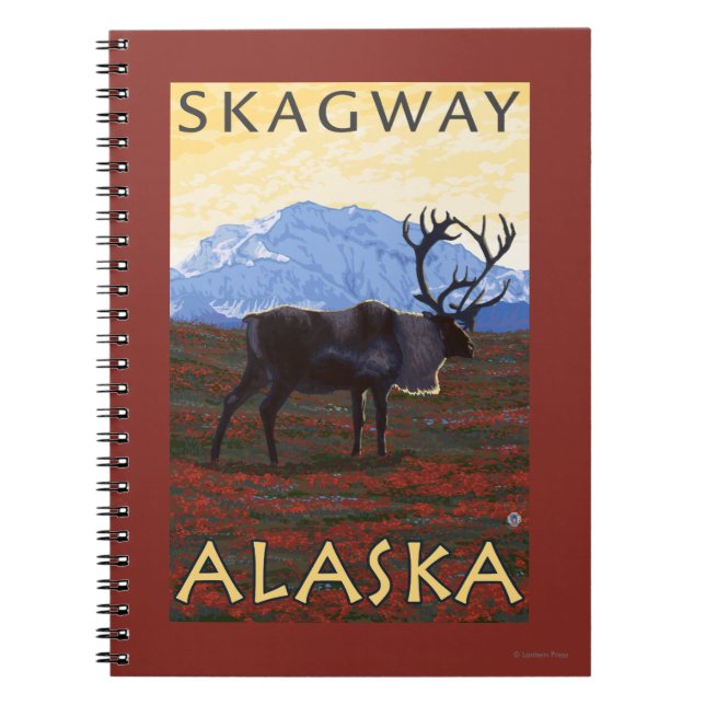 Carnet Scène Caribou - Skagway, Alaska (Devant)