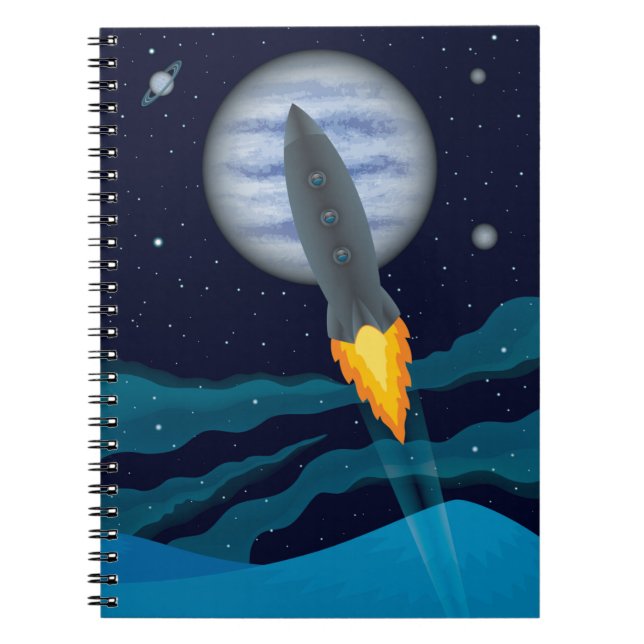 Carnet Scène Cosmic Rocketship (Devant)