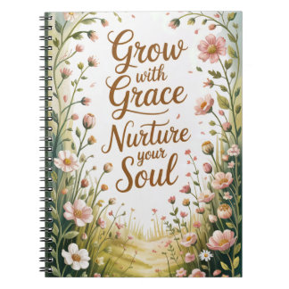 Carnet Scène De Chemin De Jardin Croissance Avec Citation