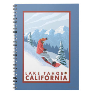 Carnet Scène de surfeur - le lac Tahoe, la Californie