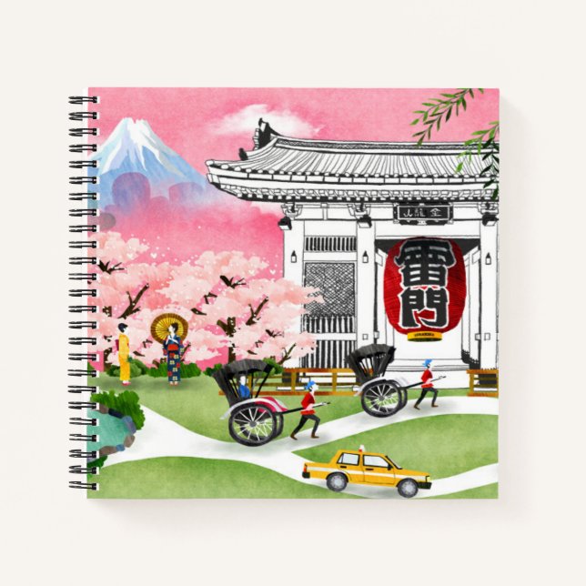 Carnet Scène japonaise (Devant)