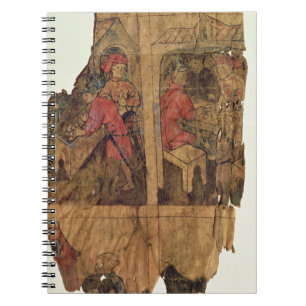 Carnet Scènes des opérations bancaires, page d'un manuel,