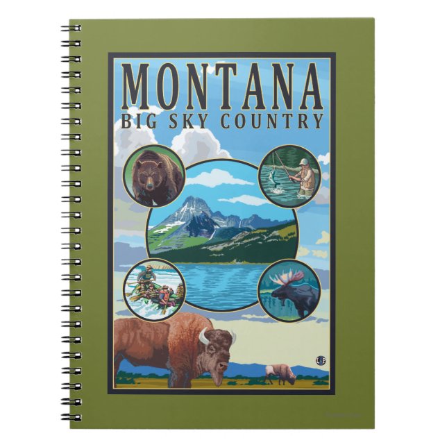 Carnet Scènes d'état du Montana (Devant)