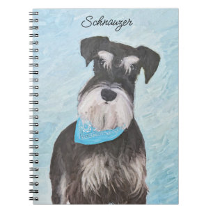 Carnet Schnauzer (Miniature) Peinture - Chien original mi