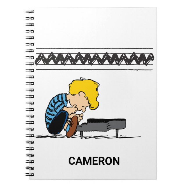 Carnet Schroeder Charlie Musique Brown (Devant)