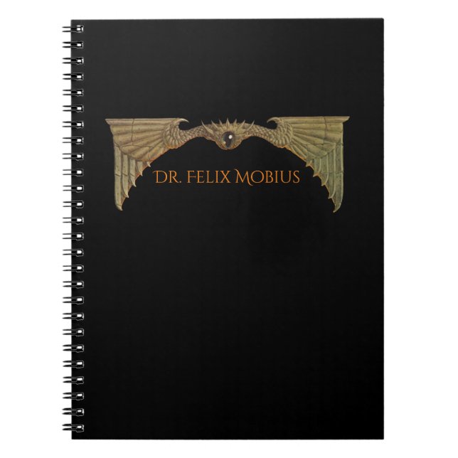 Carnet Sci Fi Flying Eye Personnalisé (Devant)