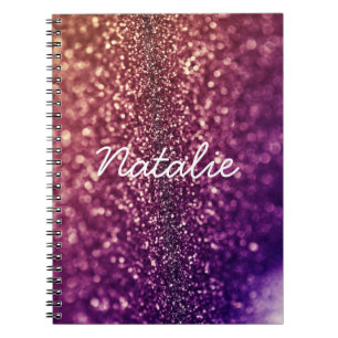 Carnet scintillant de parties scintillantes de