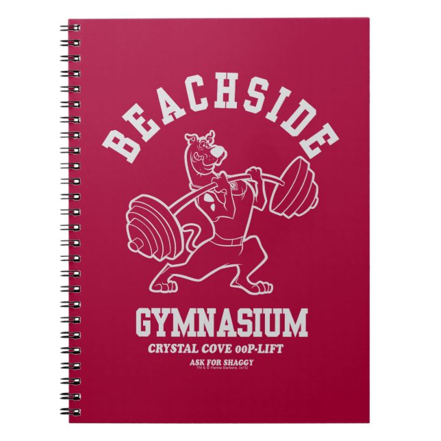 Carnet Scooby-Doo "Beachside Gymnasium" Weightlifting (Devant)