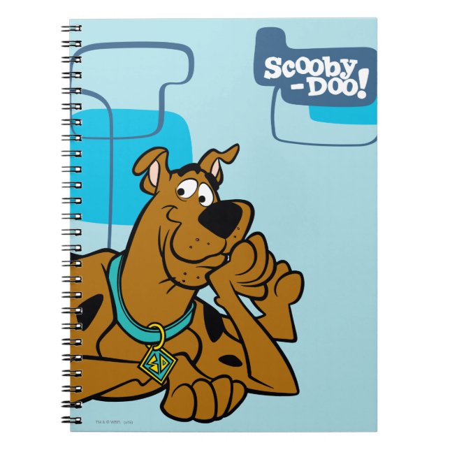 Carnet Scooby-Doo Carré Rétro Couché (Devant)