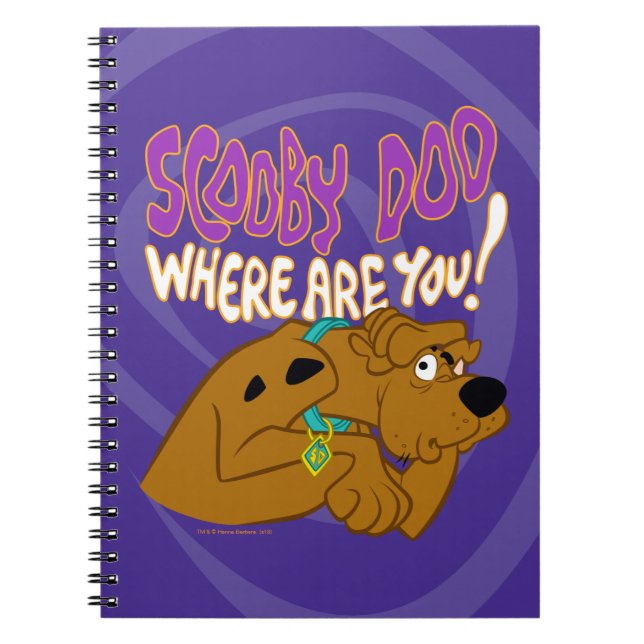 Carnet Scooby-Doo effrayé (Devant)