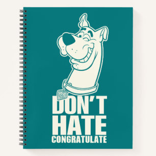 Carnet Scooby-Doo "Ne pas haïr, Féliciter" Graphique