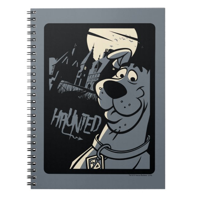 Carnet Scooby-Doo Noir Haunted Mansion Graphisme (Devant)