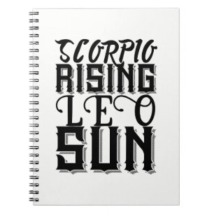 Carnet Scorpion Ascendant Lion Soleil Astrologie Horoscop