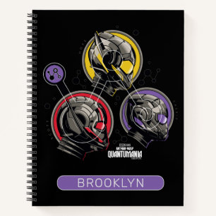Carnet Scott, Hope, & Cassie Pym Particle Casque Graphiqu