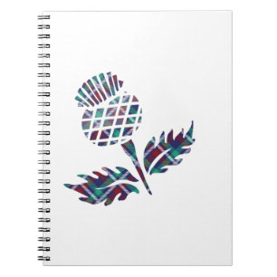 Carnet Scottish Thistle Tartan Plaid Gift
