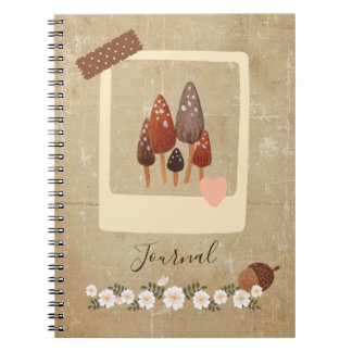 Carnet Scrapbook Style Mini Mushrooms
