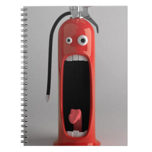 Carnet Screaming Fire Extinguisher Notebook