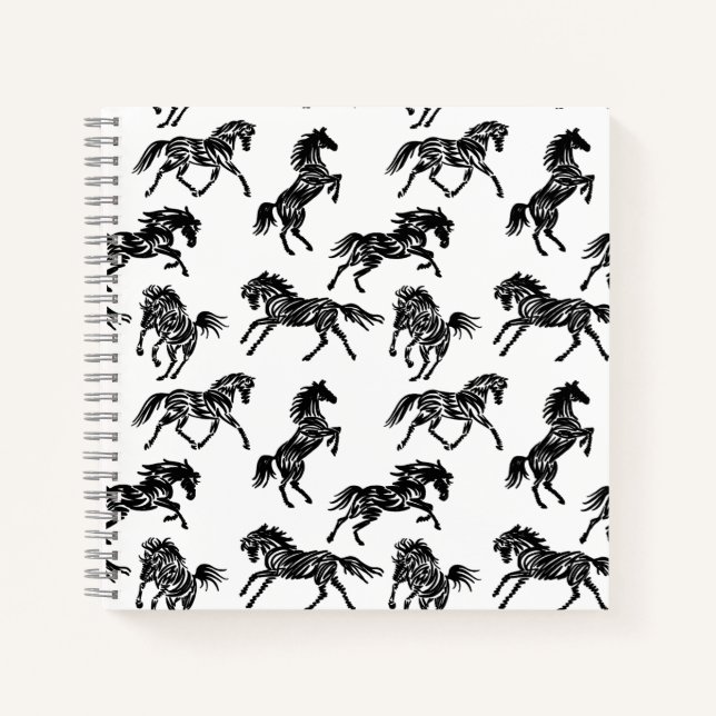 Carnet Scribble Horse Crazy Herd Design (Devant)