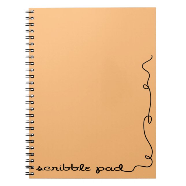 Carnet Scribble Pad orange (Devant)