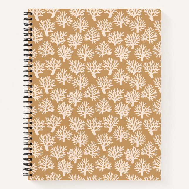Carnet Scribbles de corail Brown (Devant)