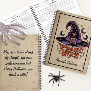 Carnet Script Éffrayant d'horreur noir personnalisé Sorci