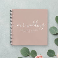 Script élégant moderne Earth Tone Mariage invité