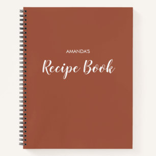 Carnet Script minimal moderne Cuisine en terre cuite Rece