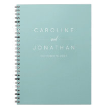 Script minimaliste moderne Aqua Mariage personnali