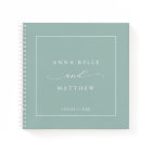 Script minimaliste moderne Dusty Green Mariage inv