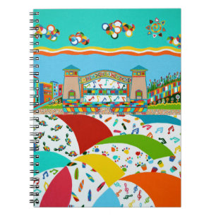 Carnet Sea Isle Band Shell Spiral Notebook
