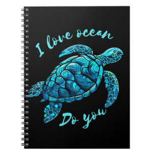 Carnet Sea Turtle love Ocean