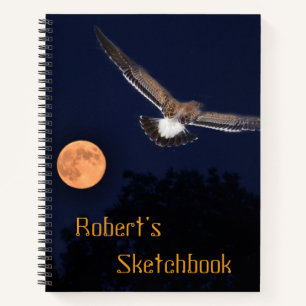 Carnet Seagull By The Moon Sketch