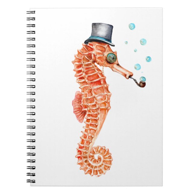 Carnet Seahorse Steampunk (Devant)