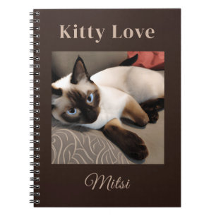 Carnet Seal Point Siamese Portrait numérique