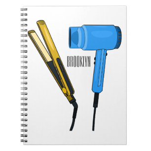 Carnet Sèche-cheveux & lisseuse-cheveux illustration
