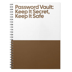 Carnet secret de coffre-fort de mots de passe