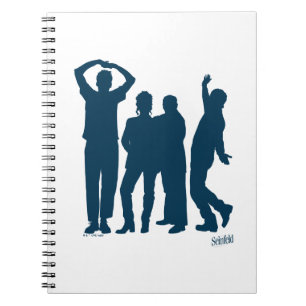Carnet Seinfeld   Graphique de silhouette de groupe