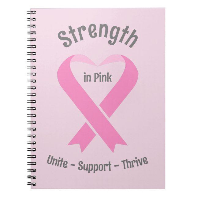 Carnet Sensibilisation au cancer du sein Ruban rose (Devant)