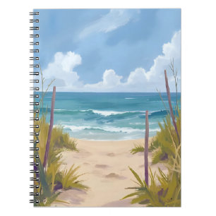 Carnet Sentier de la plage   Eau de mer peinte sur la côt