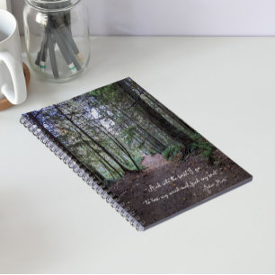 Carnet Sentier forestier citation John Muir