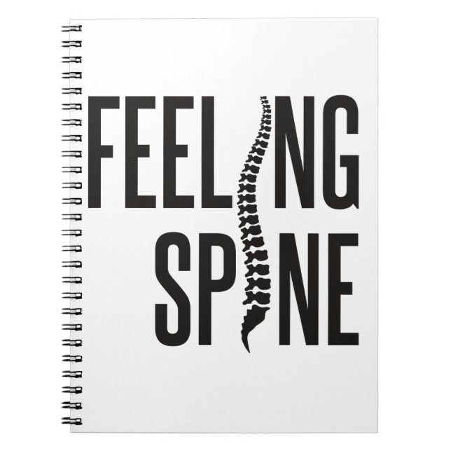 Carnet Sentiment Spine Funny Chiropractor Équipe chiropra (Devant)