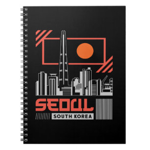 Carnet Séoul Corée du Sud Skyline Moderne Voyage Design