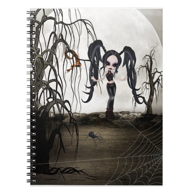 Carnet Sepia Goth Girl (Devant)