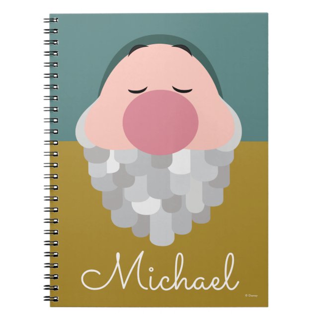 Carnet Sept nains - Sleepy Body - Personnalisé (Devant)