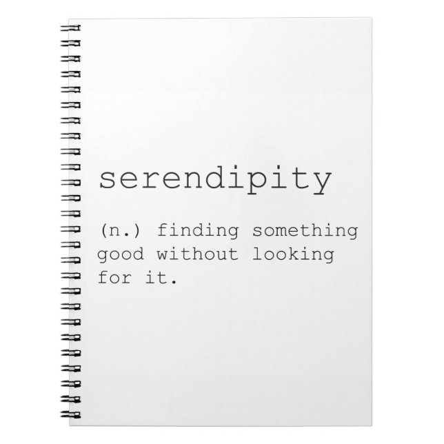 Carnet Serendipity notebook (Devant)