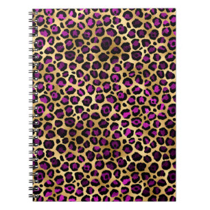 Carnet Série Purple and Gold Leopard Design 4